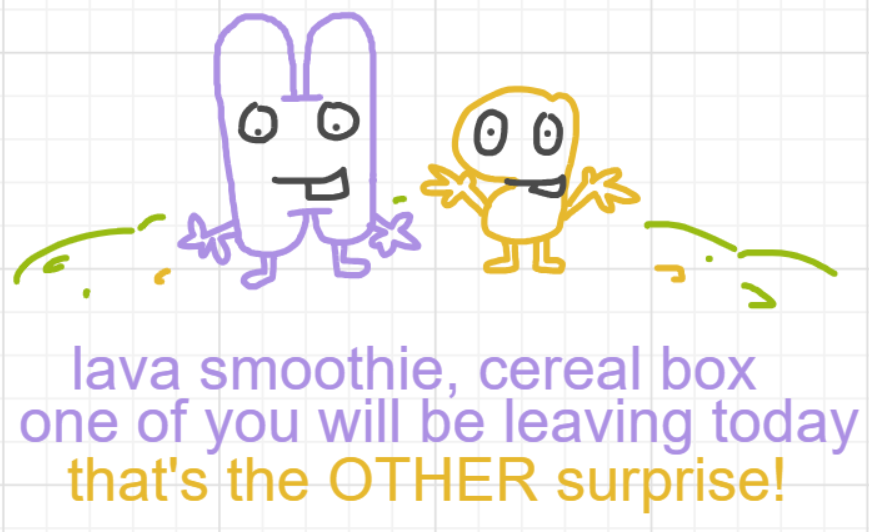 A panel from Running Duos, episode four of the Board Boards object show by Furretwalk/WalkingFurret.